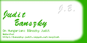 judit banszky business card